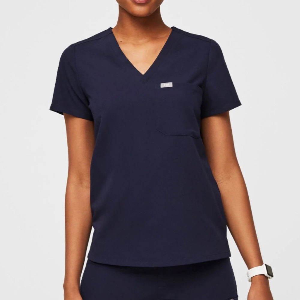 Figs Catarina - One Pocket Scrub Top XS Navy